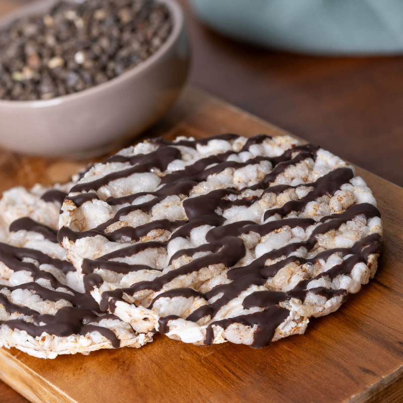 Gallette di riso con cioccolato